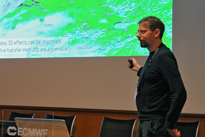 Leonhard Scheck at the February 2020 satellite assimilation workshop