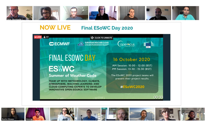 Participants at ESoWC 2020 Final Day