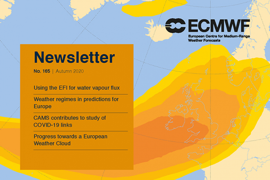 ECMWF Newsletter 165 cover page image